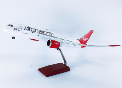 1:130 43CM Virgin Atlantic BOEING 787 Airplane Landing Gear Resin Aircraft Model