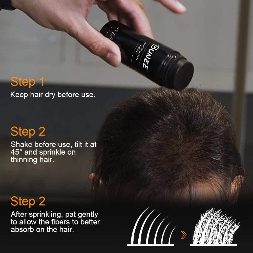 Men's Hair Thickening Fibers | BUNEE Natural Hair Fiber