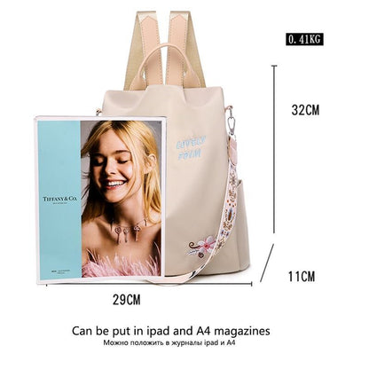 Waterproof Oxford Women Backpack Fashion Women Backpacks Bag Polyester Softback