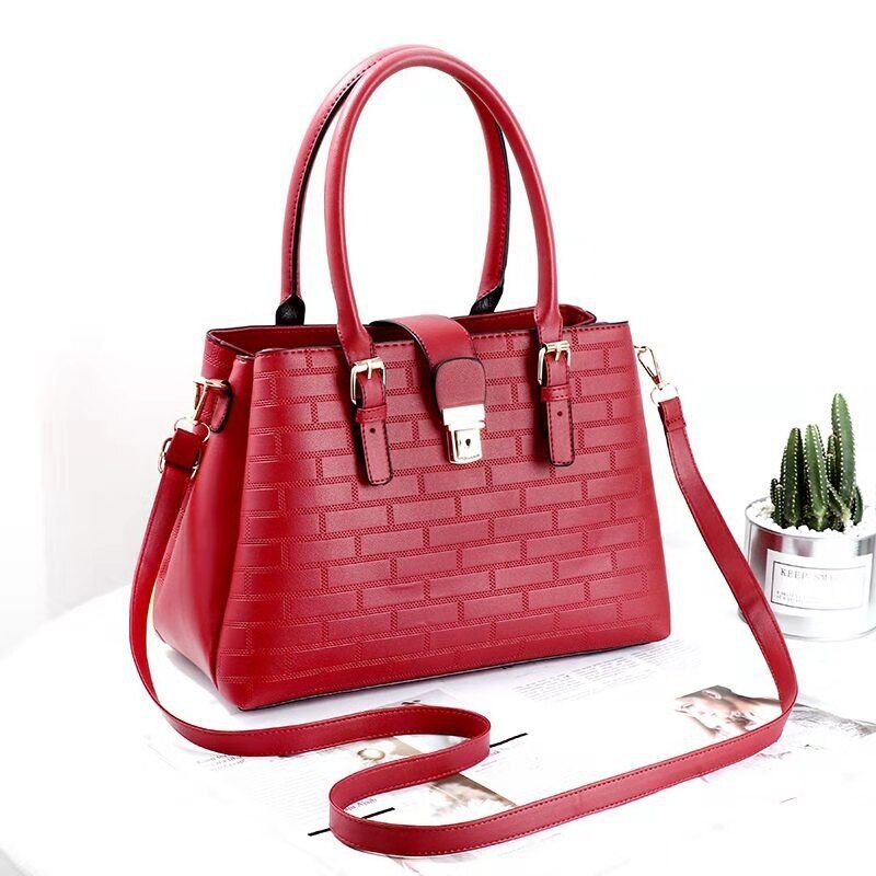 Women's Ladies PU Leather Handbag Purse Shoulder Bag Backpack Messenger Tote Bag