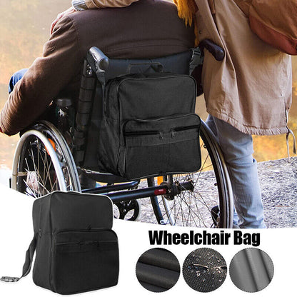 Mobility Scooter Wheelchair Shopping Bag Large Waterproof Armrest Storage Carry