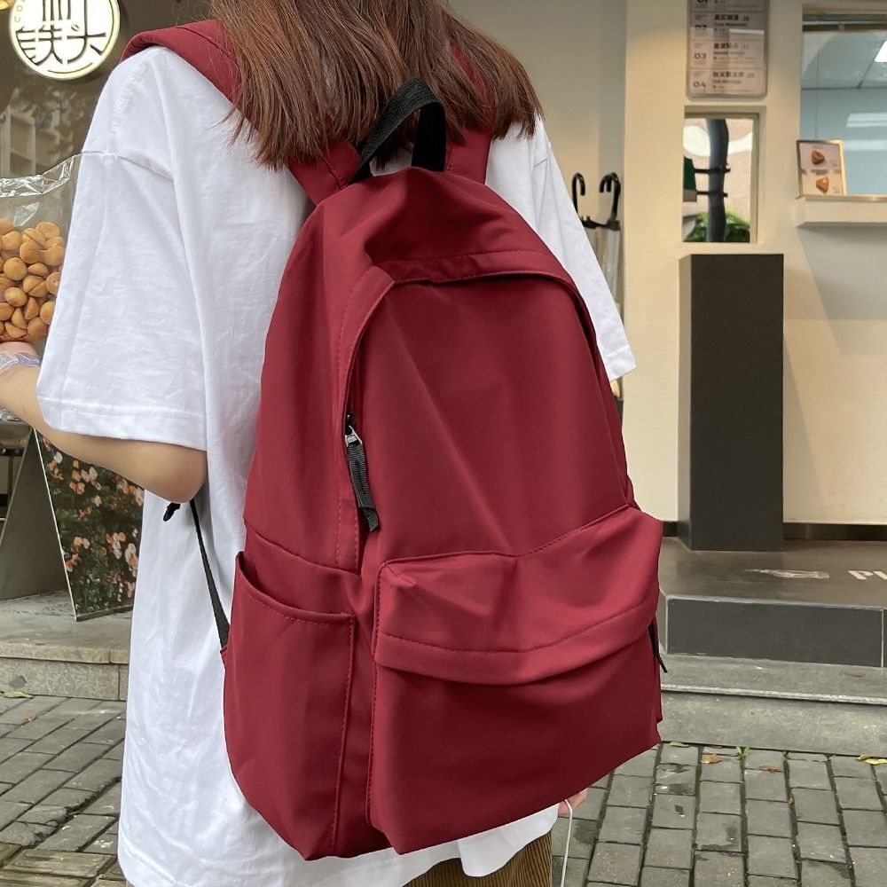 Travel Laptop Bag Student Waterproof Backpack School College 32*14*45CM Blue Red