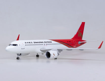 1:80 47CM Shenzhen Airlines AIRBUS A320neo Airplane Landing Gear Resin Model