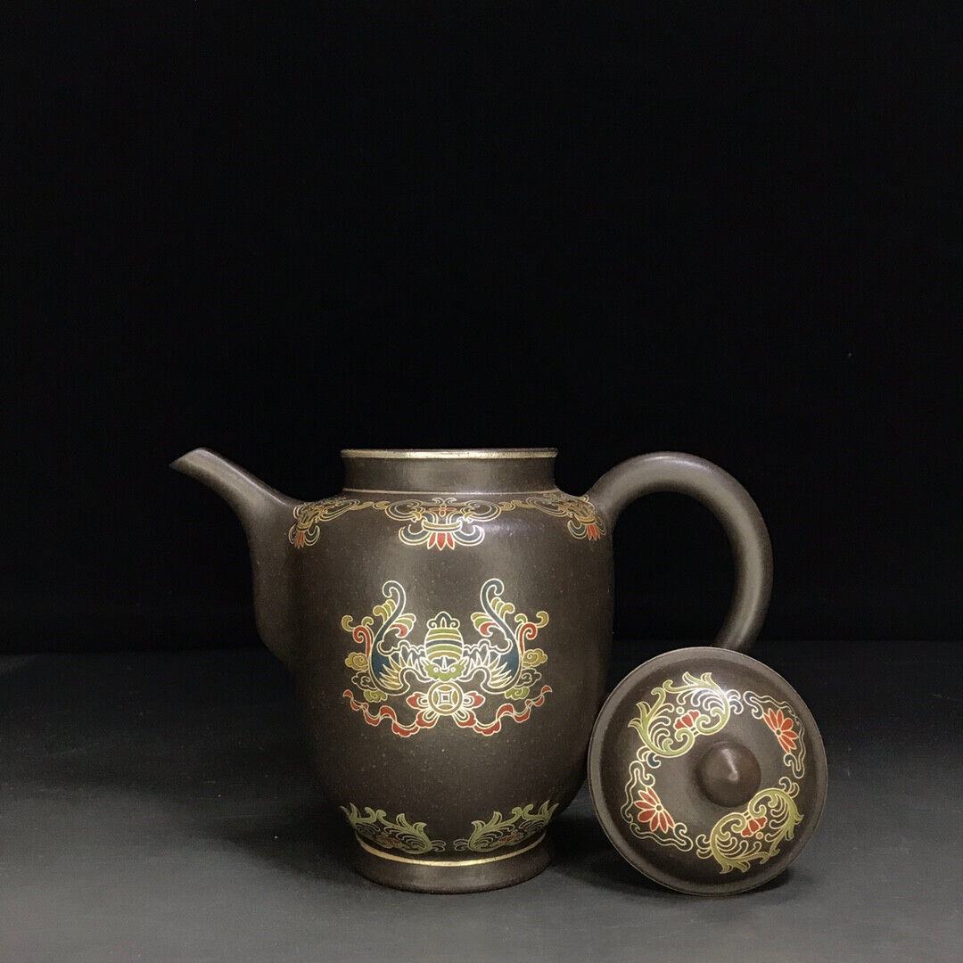 Chinese Yixing Zisha Clay Handmade Exquisite Teapot （高执 底款：金鼎商标）