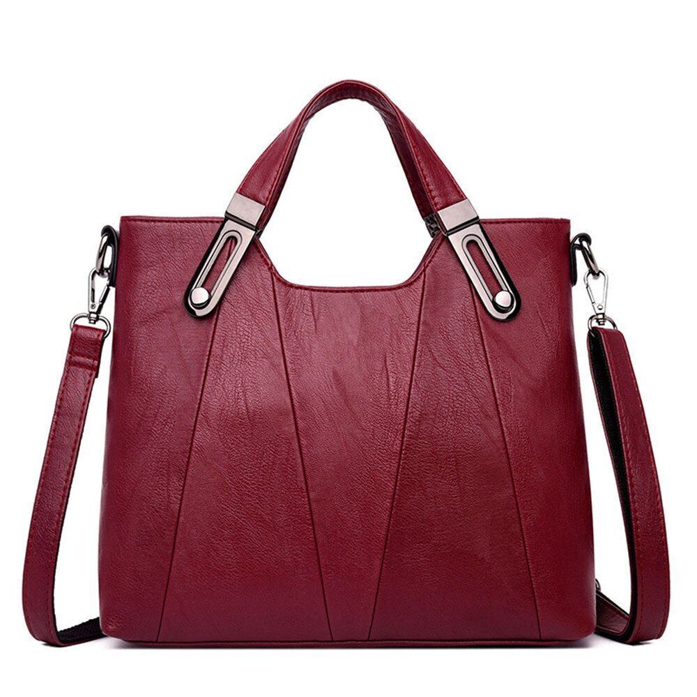 Handbag Synthetic Leather Shoulder Crossbody Bags Leisure Tote Purse 30*12*25 CM