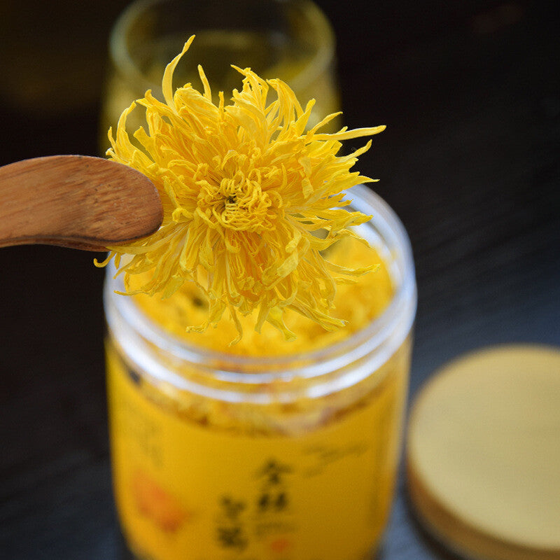 Chinese Huang Shan Ji Si Huang Ju Golden Silk Chrysanthemum Blossom Tea 20g Box