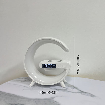 Alarm Clock Speaker Bluetooth 15W Wireless Charger Subfoofer G Styling Smart RGB