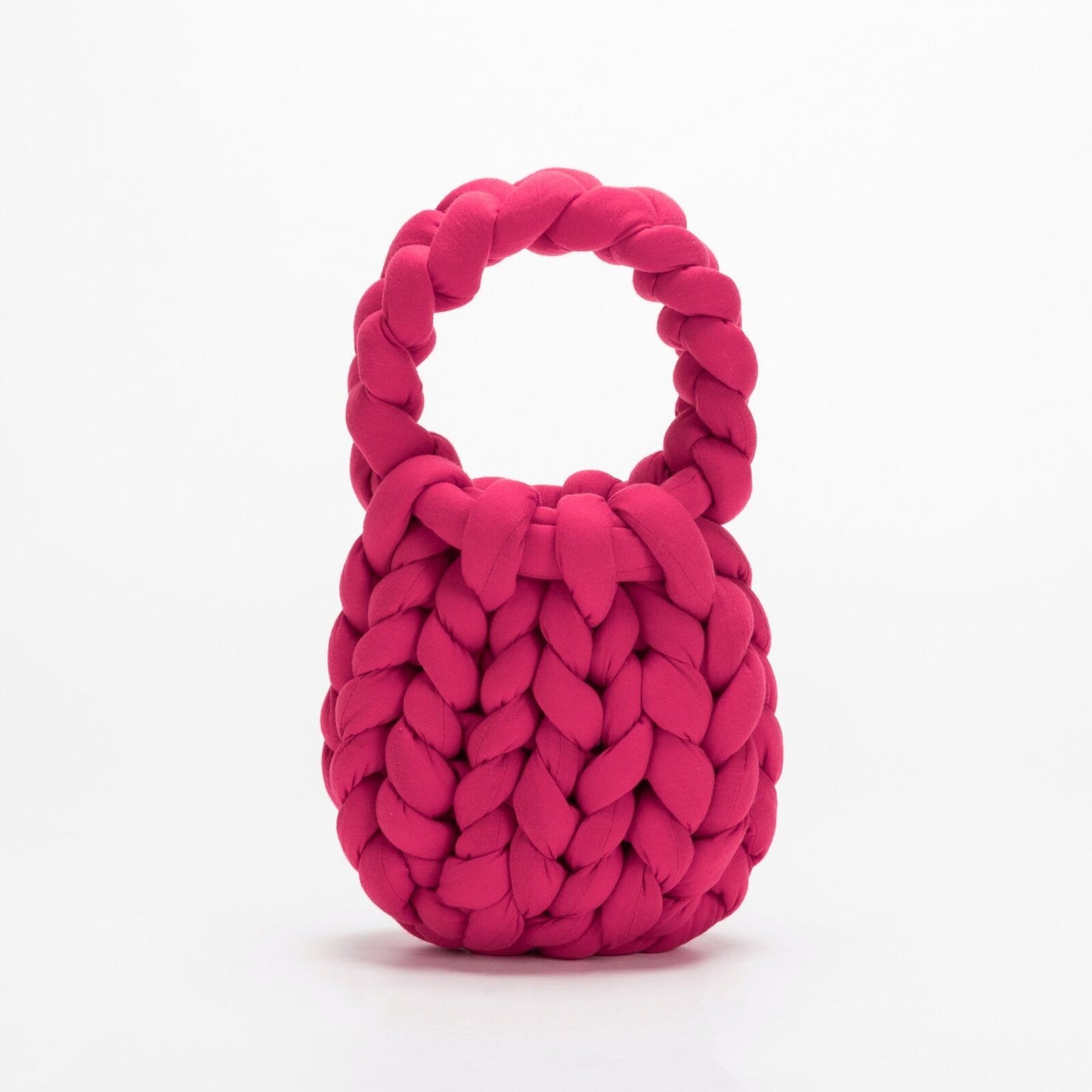 Thick Rope Woven Handbag Crochet Small Tote Bag Knitted Small Purse Cotton Totes
