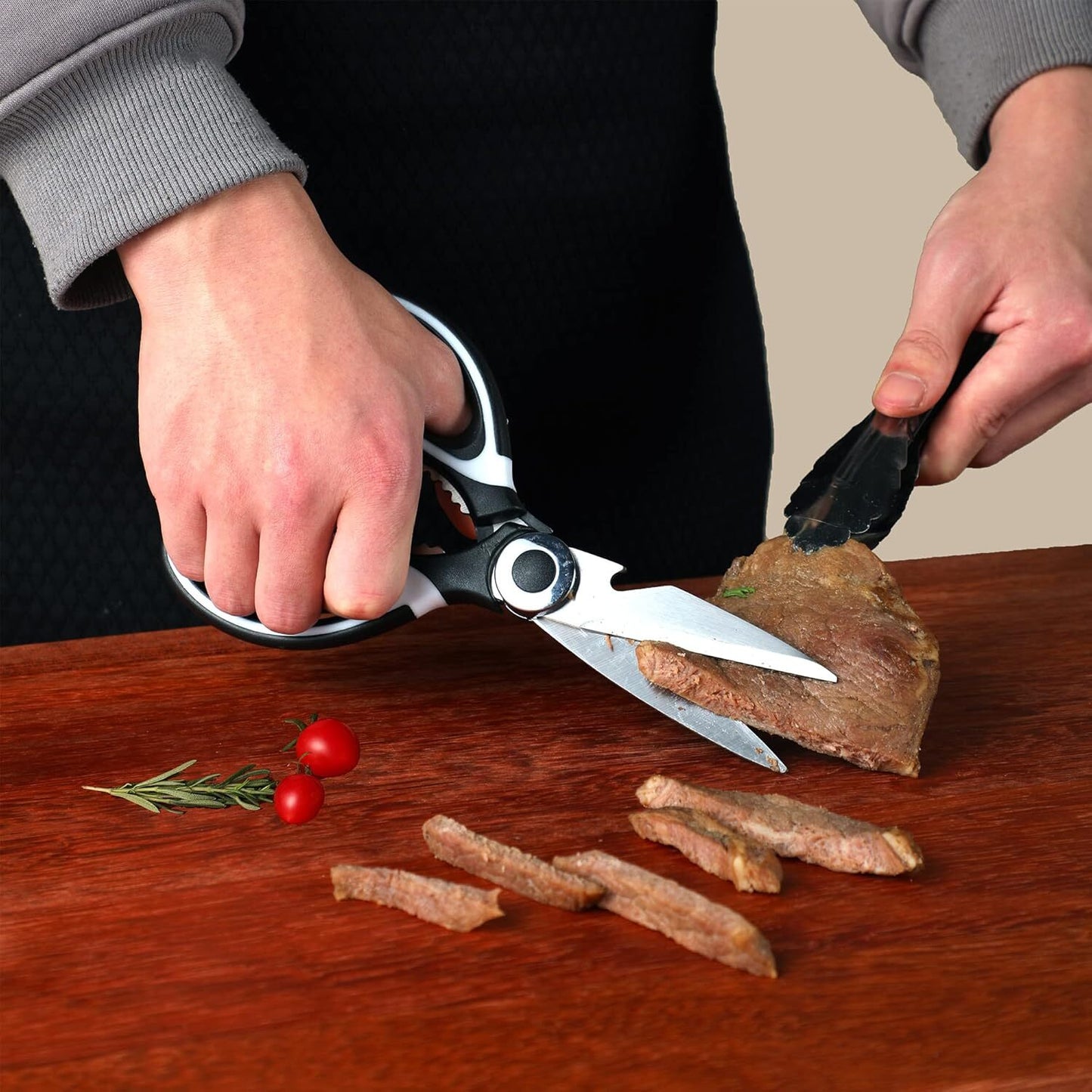 Herb Scissors Set with 5 Blades and Cover - Multipurpose Kitchen Chopping Shear