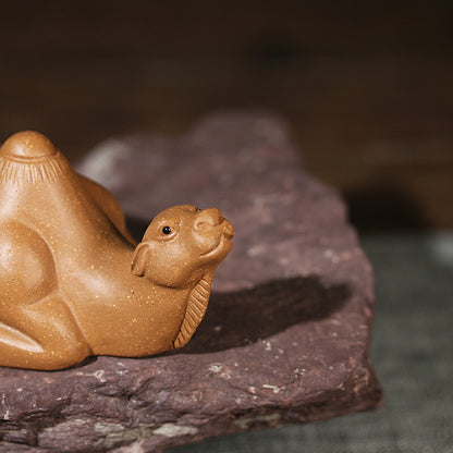 Camel Tea Pet Yixing Zisha Duan Clay Tea Play Creative Ornament Holder For Lid
