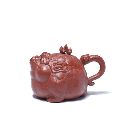 Full Handmade Tea Pot Real Yixing Zisha Red Jiangpo Clay Marked Pot China Teapot