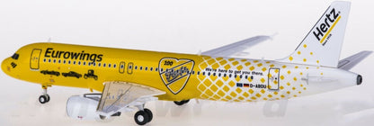 1:200 Herpa Eurowings AIRBUS A320 Passenger Airplane ABS Plastic Aircraft Model