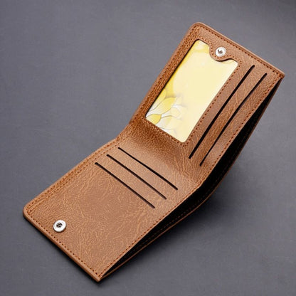 Leather Short Slim Wallet Business Purse Credit Card Holder Wallet Money Bag 1PC