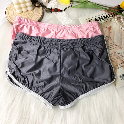 Sexy Womens Satin Panties Boyshorts Underwear High Cut Boxer Shorts Brief Thongs