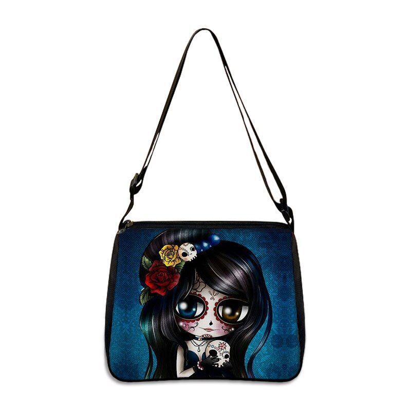 Gothic Skull Women's Bags Large Handbags Messenger Bag Ladies Shoulder Bags 1PC