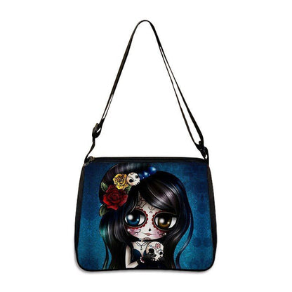 Gothic Skull Women's Bags Large Handbags Messenger Bag Ladies Shoulder Bags 1PC