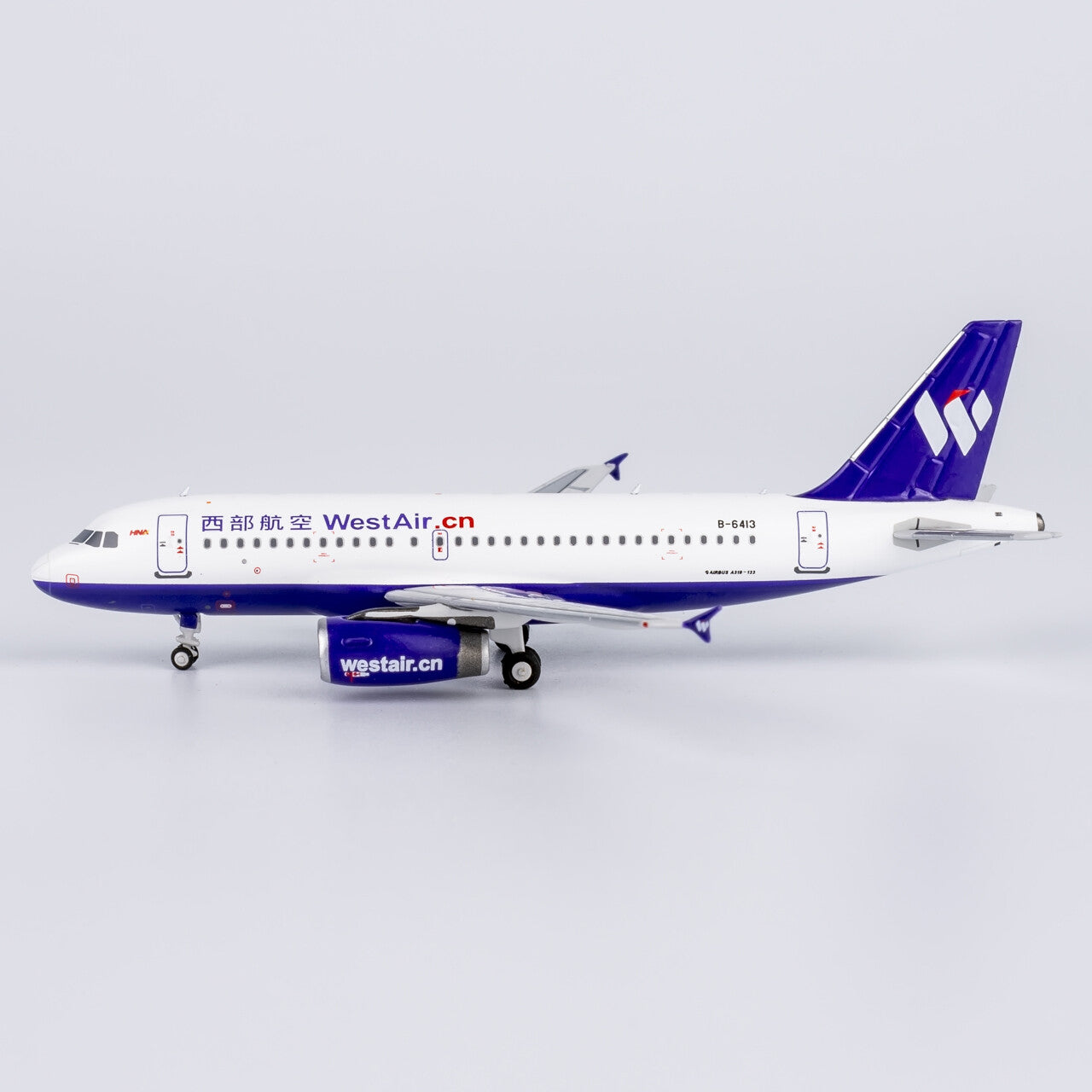1:400 NGmodels West Air Airbus A319 Passenger Airplane Diecast Model
