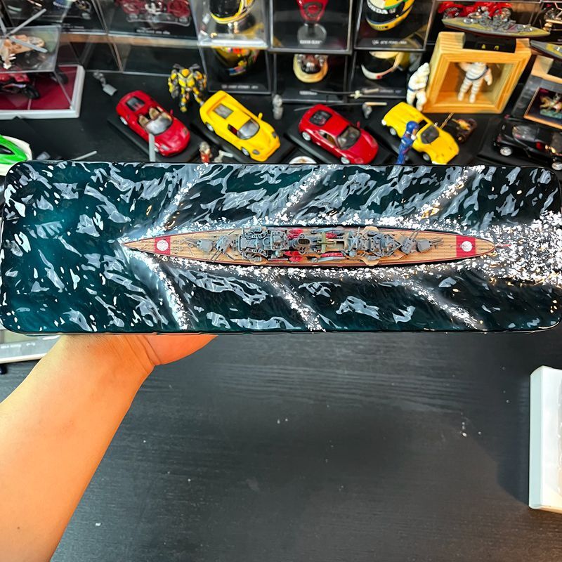 1/1000 German Navy Prinz Eugen Heavy Cruiser exquisite warship model