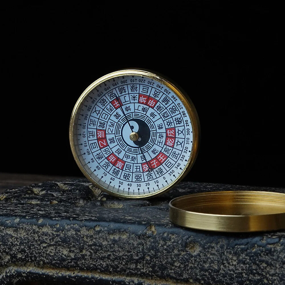 1.73 In Compass Brass Sensitivity House Feng Shui Magnetic Needle Decoration