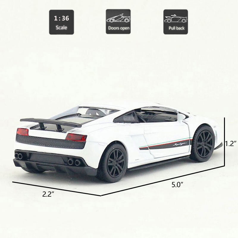 1/36 Lamborghini Gallardo LP 570-4 Model Car Diecast Toy Vehicle Boys Toys Kids