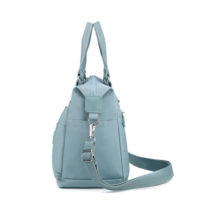 Durable Fabric Shoulder Bag Multi-pocket Messenger Bag Large Shopping Purse 1PC