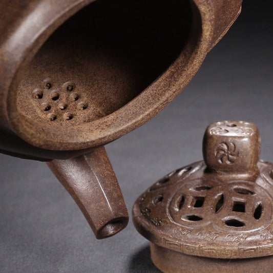vintage chinese yixing purple clay teapot zisha ceremony exquisite teaware art