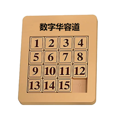 4x4 Magic Cube Number Sliding Klotski Game Cube Puzzle Brain Teaser Toys a