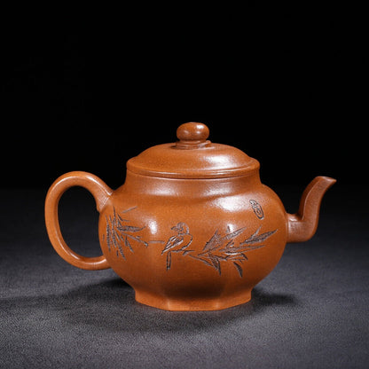 Chinese Yixing Zisha Clay Handmade Exquisite Teapot （宫灯 底款：王东石）