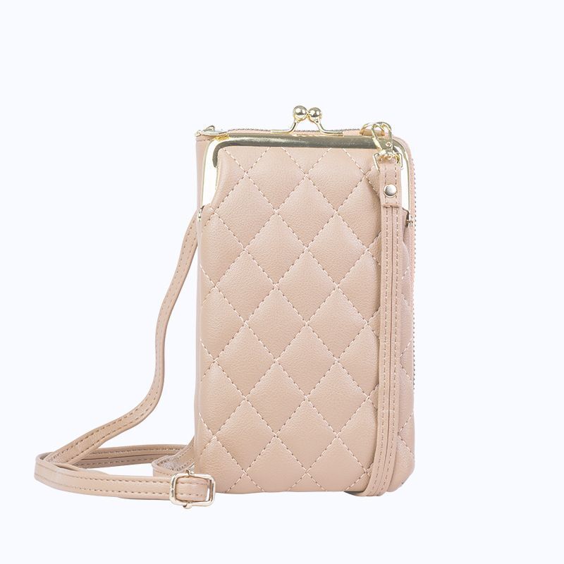 Embroidered Phone Shoulder Bag Mini Messenger Purse Outdoor Storage Wallet 1 PC