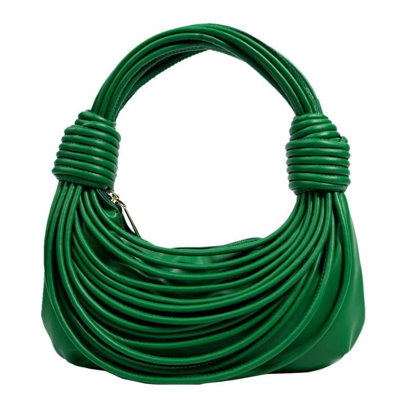 Shoulder Bags Stylish Line Knotted Handle Handbag Purse Synthetic Crossbody Bag