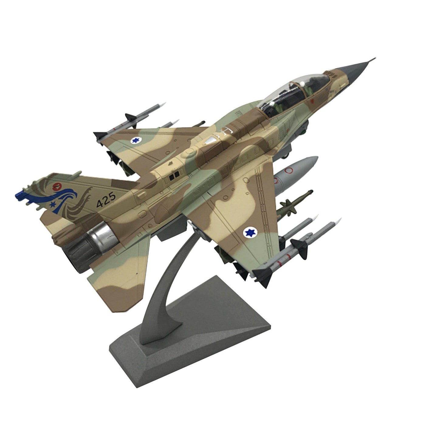 20.5cm Diecast 1/72 Israeli Air Force F-16I Fighter Aircraft Model Plane Gift