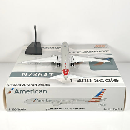 1:400 Aviation American B777-300ER Passenger Plane Diecast Aircraft Model