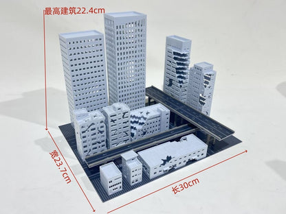 1/300 Model City Street House Scene Display Model For Godard