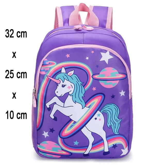 Girl Children Backpack School Bag Back Pack Pink Kid Child Schoolbag Class Kit