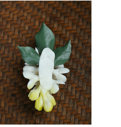 9.2cm Chinese Osmanthus Ceramic Censer Tea Pet Zen Incense Burner Home Decor
