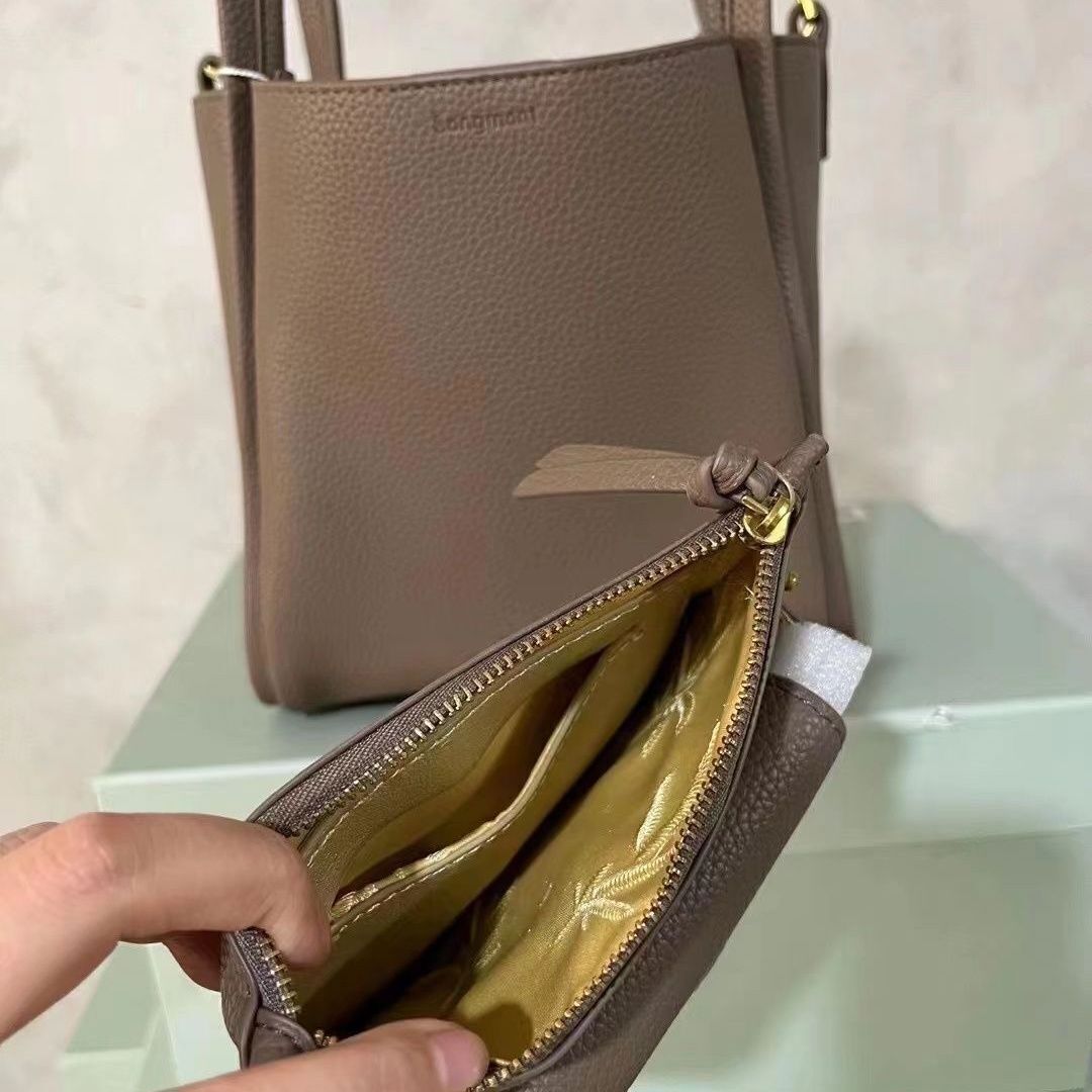 Songmont medium Fashion Series Vegetable Basket Handbag Bucket Bag