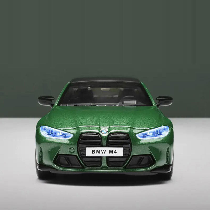 1/32 Scale BMW M4 (G82) Model Car Diecast Toy Vehicle for Boys Kids Gifts Green
