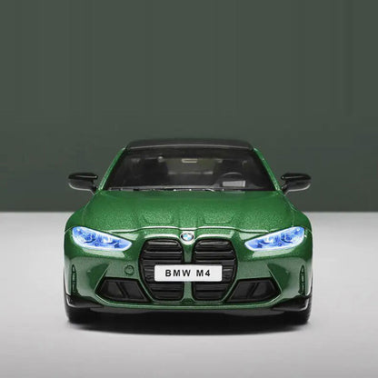 1/32 Scale BMW M4 (G82) Model Car Diecast Toy Vehicle for Boys Kids Gifts Green