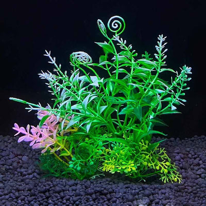 Aquarium Decor Plastic Aquatic Artificial Plants Fish Tank Water Ornament 8x14cm