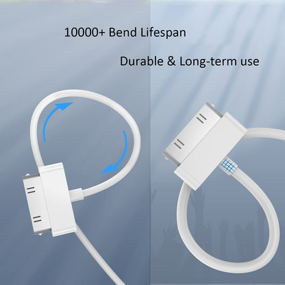 30 Pin USB Data Sync Cable Charger for Lot iPhone 4 4G 4S iPod Nano iPad 1/2/3