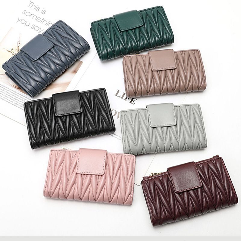 Genuine Leather Wallet Long Large Handbag Zipper Multifunctional 16*10*3 CM 1 PC