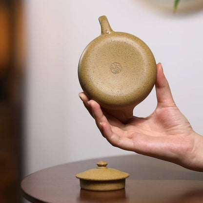 180ml Chinese Tea Pot Original Ore Real Yixing Zisha Duan Clay Marked Pot 7 Hole