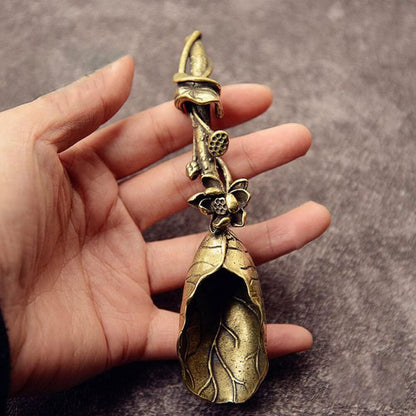 Brass Tea Scoops Vintage Measuring Coffee Scoops Coffee Bean