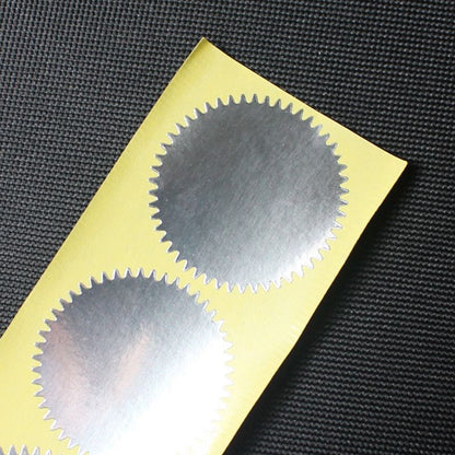 Scrapbooking Stickers 100Pcs Silver Gold Sticky Notes Package Embosser Seal 45mm
