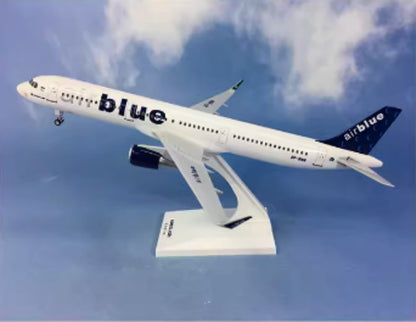 30CM 1:150 Risesoon airblue AIRBUS A321 Passenger Airplane ABS Plastic Model