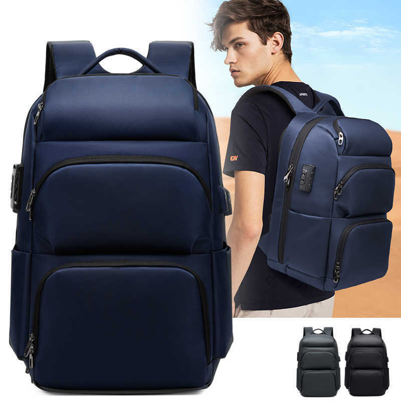 17 Inch Laptop Anti-theft Backpacks USB Charging Men Business School Travel Bag