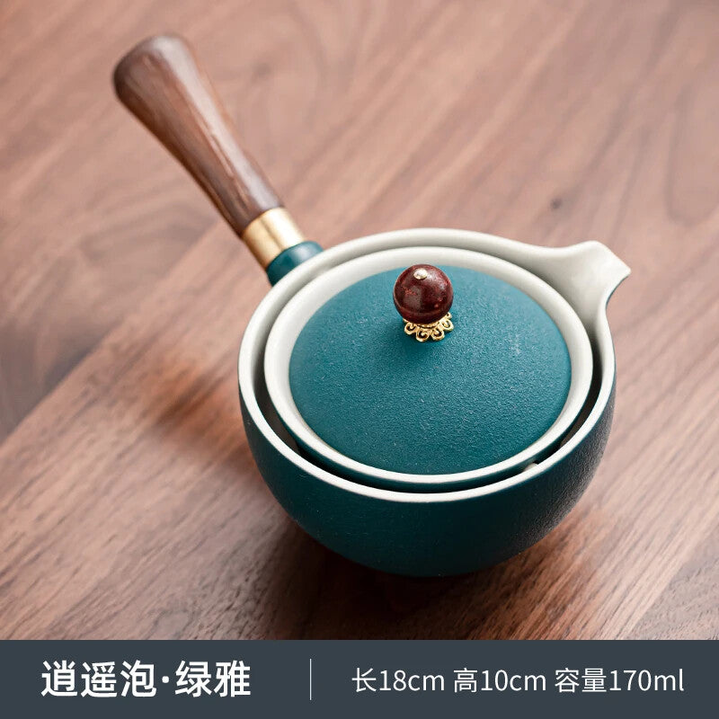Swing Tea Artifact Lazy Kung Fu Tea Set Portable Xiaoyao Teapot Teaware Kitchen