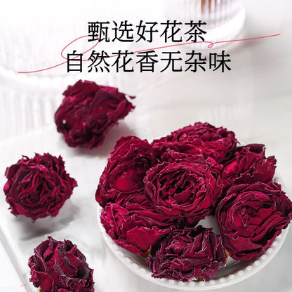 Yunnan Organic Freeze-Dried Dark Red Rose - Rose Cold Brew Tea, Beauty Tea.