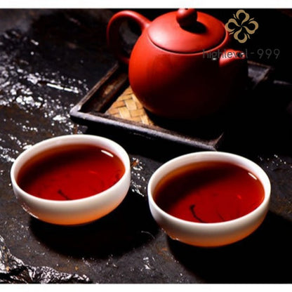 357g Ripe Pu'er Tea Cake 2012 Qicai Golden Peacock Gongting Menghai
