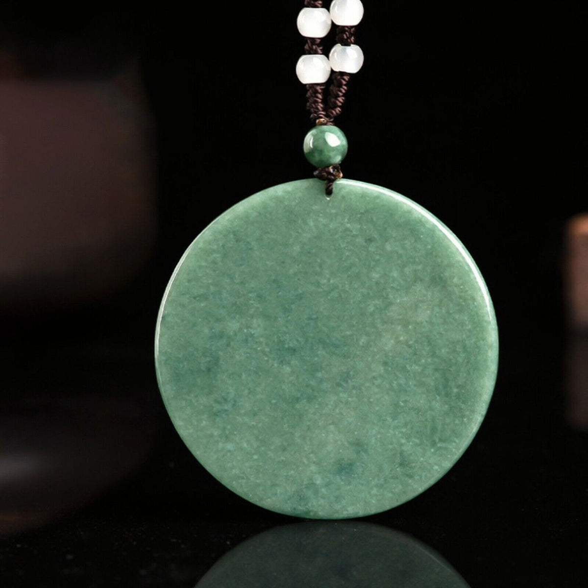 Natural Grade A Jadeite Green Thousand-handed Guanyin Buddha Pendant